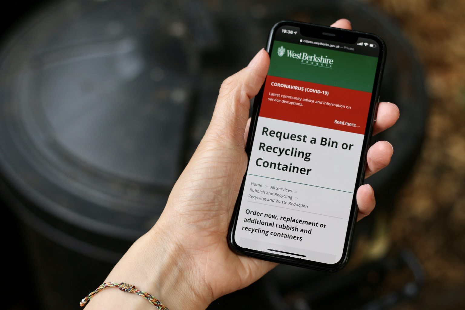 Transforming the ‘Request a bin’ service at West Berkshire Council