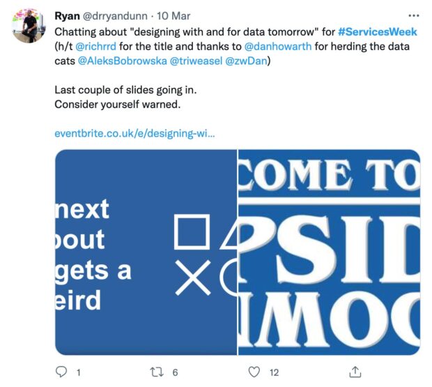Screenshot of tweet from Dr Ryan