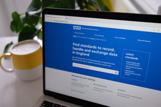 The homepage of the new NHS Data Standards Directory